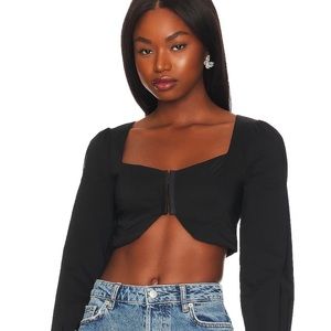 Revolve Nikita Black Crop Top